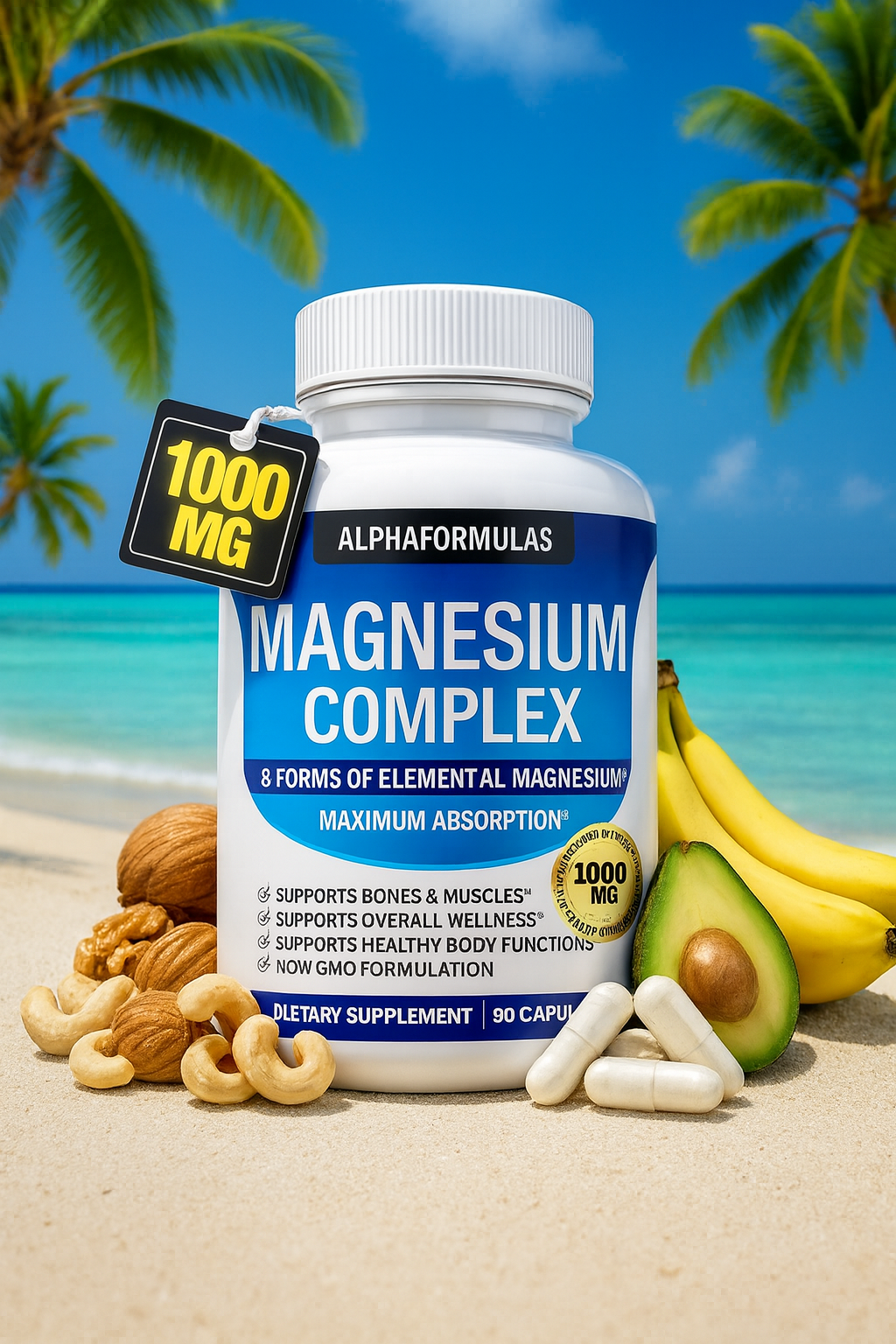 AlphaFormulas Magnesium Complex – 90 Vegetarian Capsules