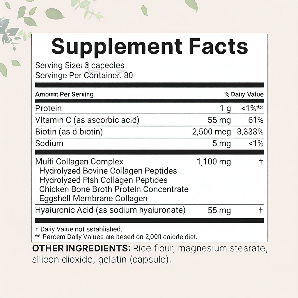 Collagen peptide capsules