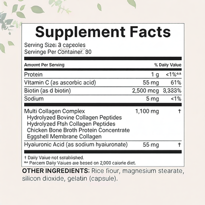 Collagen peptide capsules